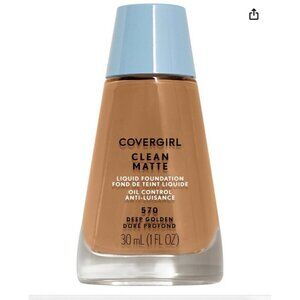 COVERGIRL Clean Matte Liquid Foundation  #570  DEEP GOLDEN Sealed